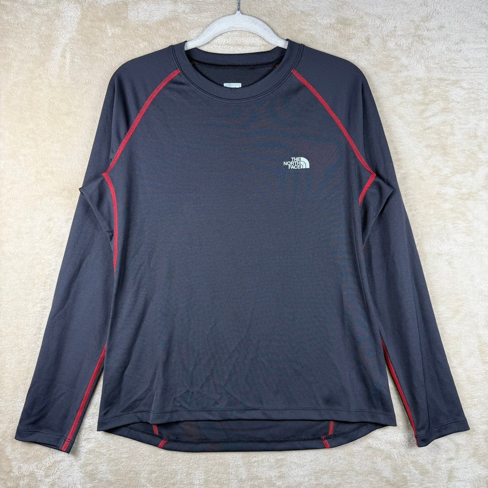 The North Face Flight Series Womens Large Black Red Performance Long Slv Shirt